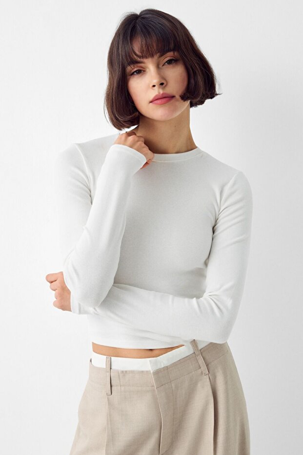 Bisiklet Yaka Basic Tişört5